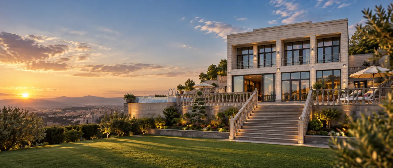 Ricci GuestHouse — property exterior at sunset